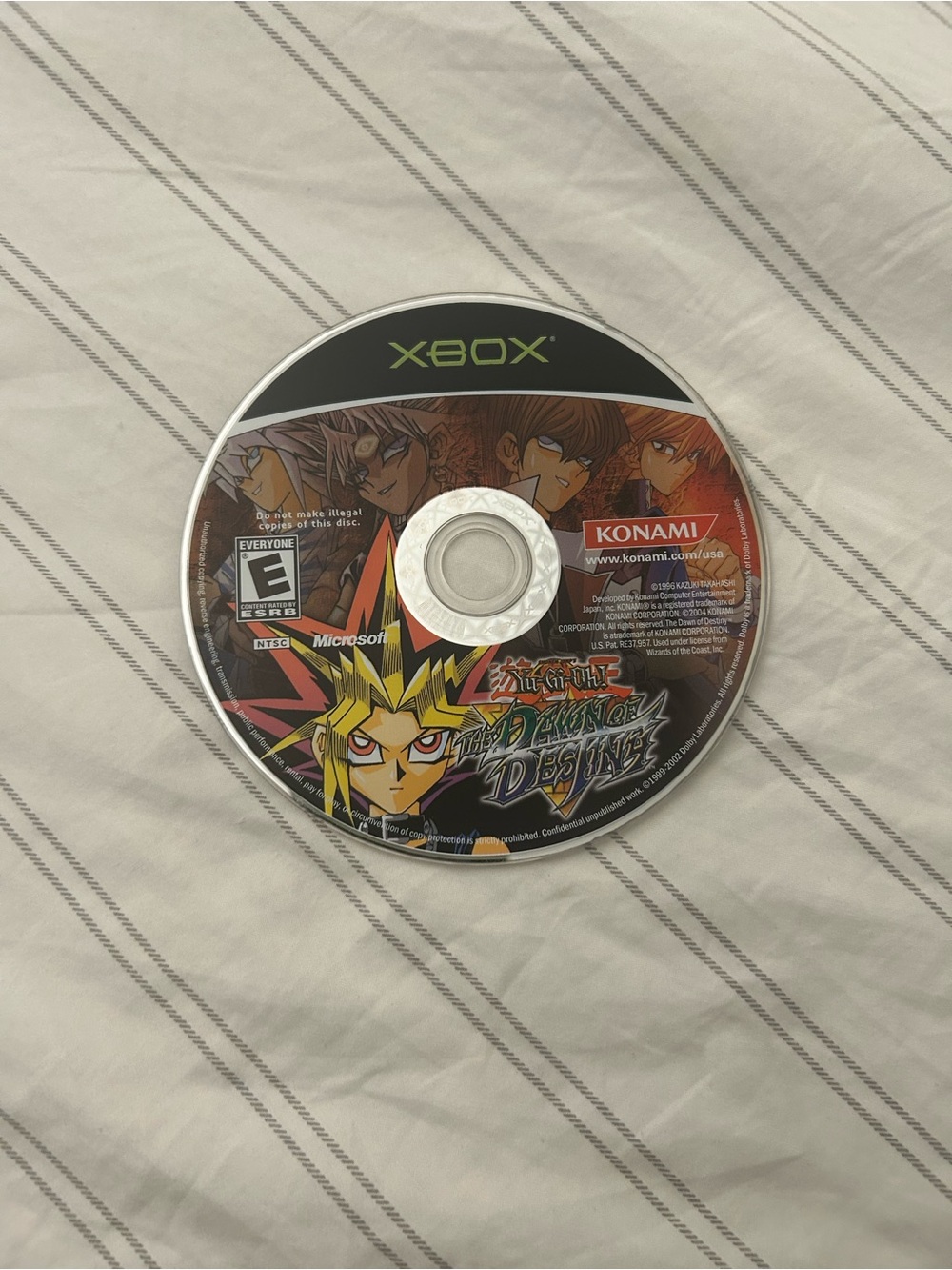 Yu-Gi-Oh! The Duelists of the Roses Xbox Game Disc - Konami Black/Green Artwork